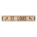 Authentic Street Signs Authentic Street Signs 30233 St Louis Ivory with Cardinals Logos Each End 30233